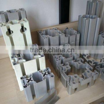 Different size standard extruded industrial aluminum profile