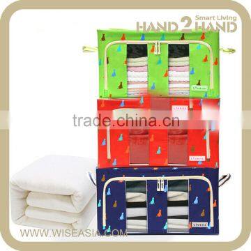 Oxford Fabric Foldable Steel Shelf Cover Storage Box and Visual Box