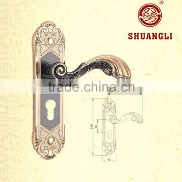 Easy to install high security double sided door handle lock