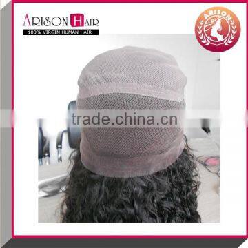 Natural Color Virgin Human Hair 100% Virgin Brazilian Hair Full Lace Wig in Kinky Curl