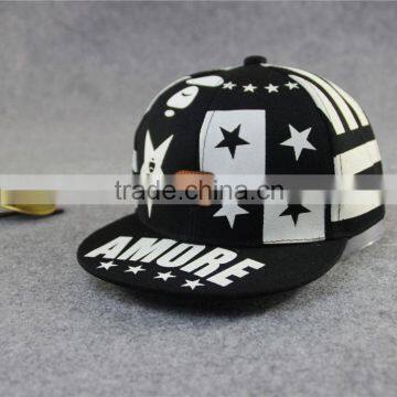 Wholesale 2016 Popular 6 Panel Star Printed Flat Brim Kids Cap photo-2