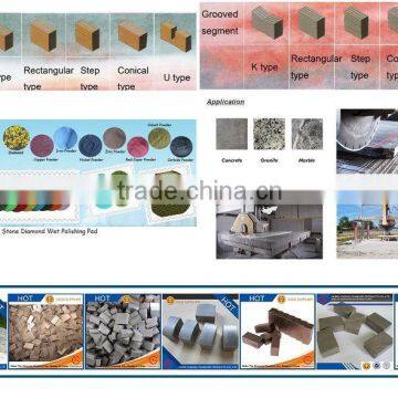 Diamond Segments for Travertine for 1200mm, 1300mm