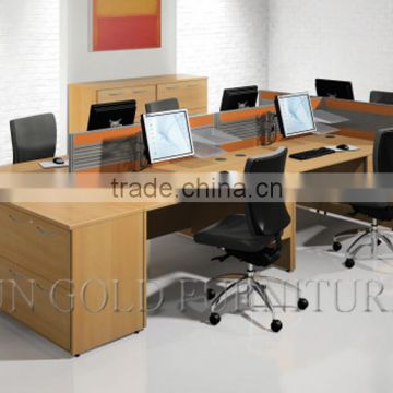 modern workstation office cubicle, 4 seat office cubicle ( SZ-W055)