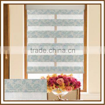 2016 New rainbow blinds printed roller shades and day night shades seven folded blinds