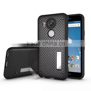 High Quality Shockproof TPU PC With Head Radiation Function Protective Back Cover For Nexus 5X MT-5296