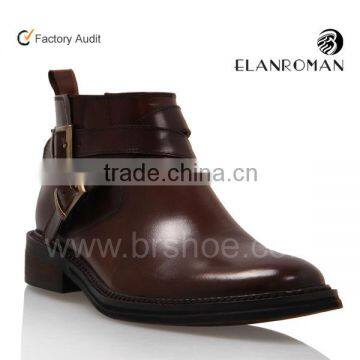 Genuine leather fashion ankle boot