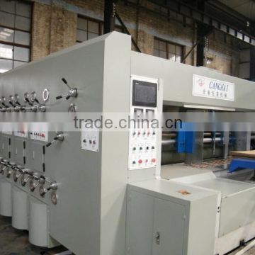 high speed printing slotting and die cuting machine