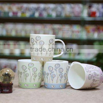 home goods flower shaped ceramic japanese tea cup