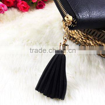 High Quality New Fashion Long Black Women Flower Leather PU Designer Wallet photo-5