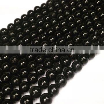 Wholesale Natural Black Tourmaline round beads 4-10 mm gemstone loose beads