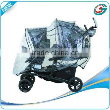 Baby product PVC plastic baby stroller rain cover