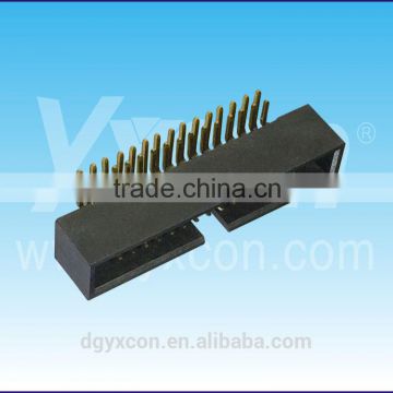 High quality Pitch 1.27mm 2.54mm R/A box header connector