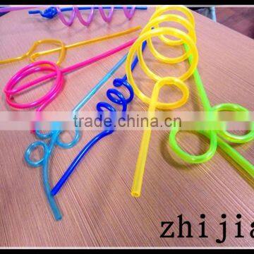 PVC fun drinking straws for party