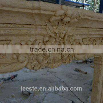China High Quality Luxury Natural Stone Fireplaces photo-4