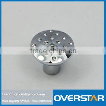 80mm Small Cabinet Knobs,Roundness Chrome Office Cabinet Knobs,Square Brushed Zinc Alloy Knobs photo-3
