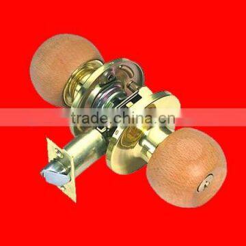 Wooden Ball Knob Lock