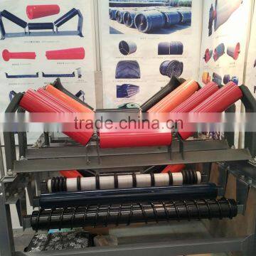 Dia 114mm belt conveyor roller idler with SGS certificate