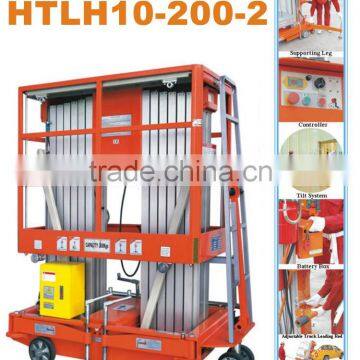 vertical mast lift /single person hydraulic lifts/aluminium single mast hydraulic lift