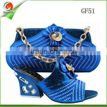 african matching shoe and bag set clutch bag evening crystal shoes