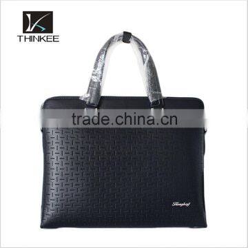 Classical designed men's leather briefcase