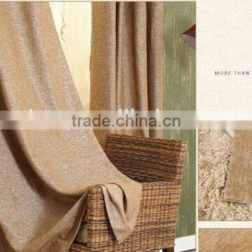 classics hot sell polyester linen lookready made fancy curtain