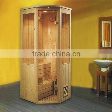 Traditional hot sauna room