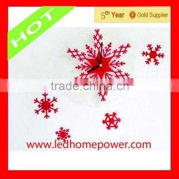 Christmas Snowflake Snow Art Clock supplier from china