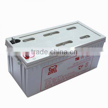 MSDS CE deep cycle battery solar gel battery 12V200AH use in solar power energy street light pole