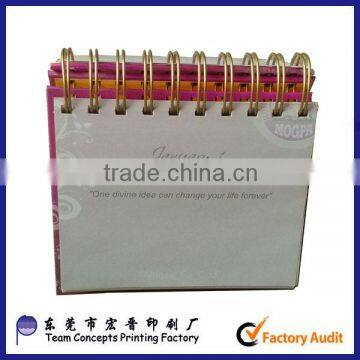 China manufacture yearly standing desk planner calendar