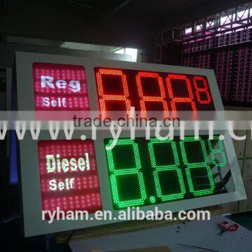 2015 outdoor stand equipment led display sign gas station light box