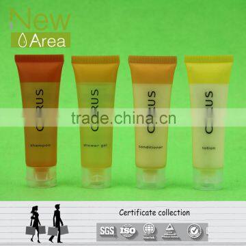 hot sale hotel cosmetic sets shampoo in tube 30ml