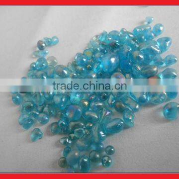 clear and blue glass beads for swimming pool