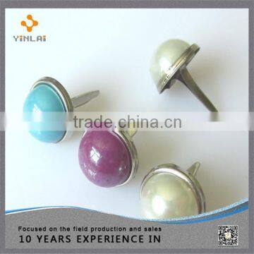 12.5mm custom metal round shaped brads