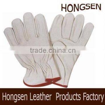 HSLB014 yellow leather working gloves