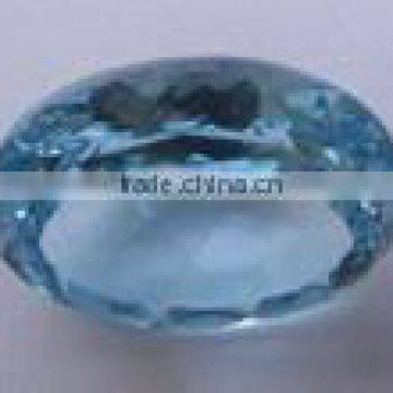 Sky Blue topaz oval cut 23x19mm