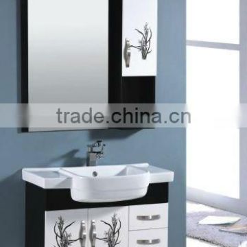 Chinese style glass bathroom cabinet