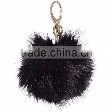 Fur Ball Key Chain,key Chain Parts,metal Alloy Keychain,pom Pom Ball Keychain photo-5