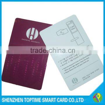 customized access control 13.56Mhz Smart rfid hotel key card