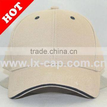 100% Cotton Custom Sandwich Bill Unisex Baseball Cap                        
                                                Quality Choice