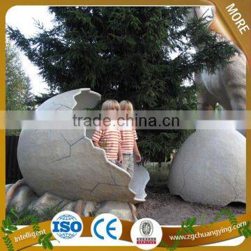 Outdoor playground fiberglass dinosaur egg