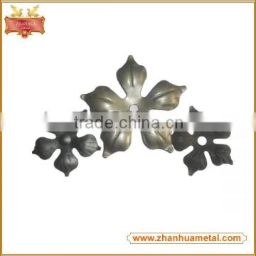 Wrought Iron Stamping Flowers For Fencing Decoration