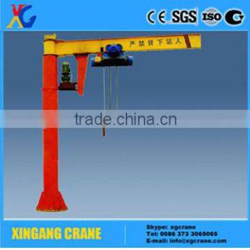 High quality 3 ton to 10 ton column mounted slewing jib crane price for lifting