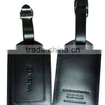 Custom PU leather luggage tag for promotion