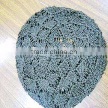 fashion Acrylic knitted beret