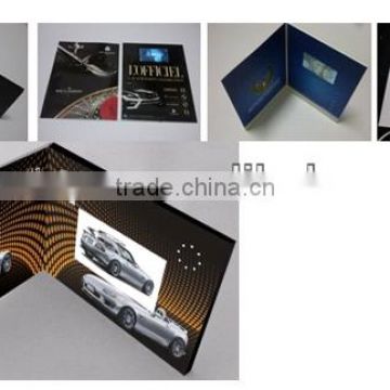 Customized popular LCD TFT Video Greeting Card For Christmas /Advertising Gift