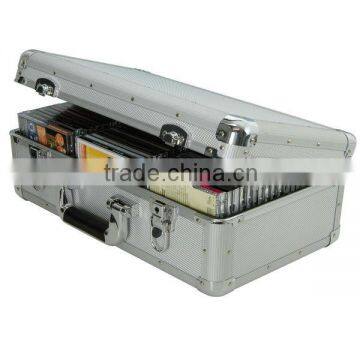 Professional portable aluminum CD case, CD flight case 60 CDs ZYD-CD11