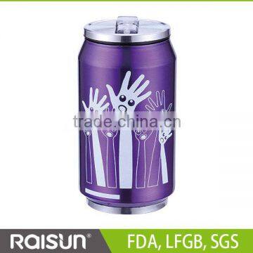 new design high vacuum double wall stainless steel thermos can 280ML 500ML