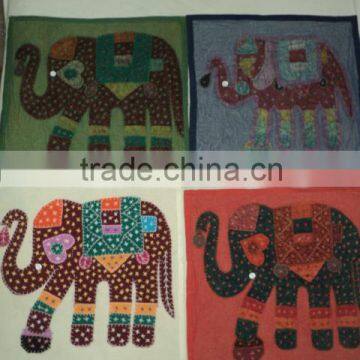 patchwork cushion covers from india elephant model