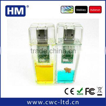 Different color liquid USB flash drive FCC/CE/ROHS 2GB4GB8GB16GB Custom Solution LOGO USB pendrive