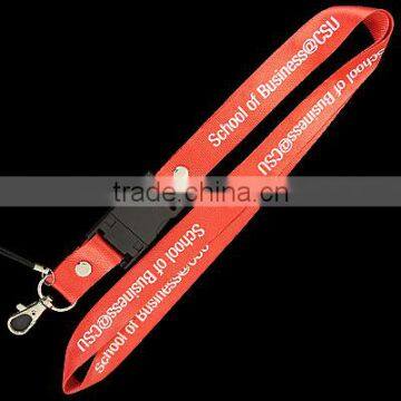 Xiamen full color flat lanyard for sale